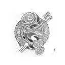 spinach can tattoo design idea