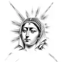 our lady Guadalupe  tattoo design idea