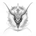 dragon, lightning, god,  tattoo design idea