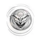 moon cycle tattoo design idea