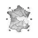 map monde tattoo design idea