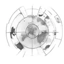 map monde tattoo design idea