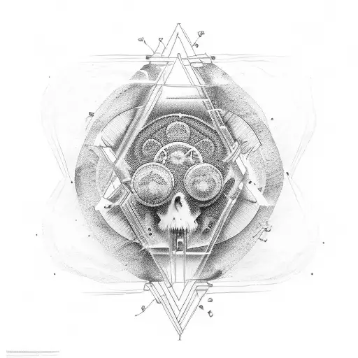 Science-themed tattoo with a touch of veganism tattoo design idea