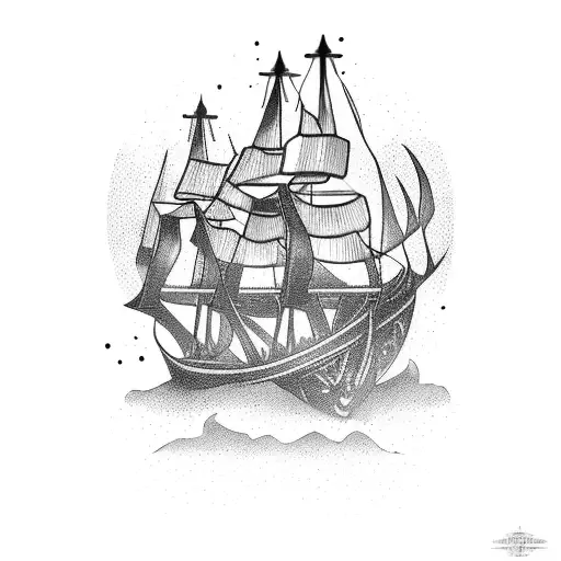 Burn the boats tattoo design idea