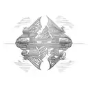 Burn the boats tattoo design idea