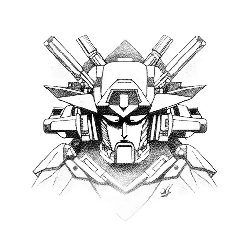 gundam tattoo design idea
