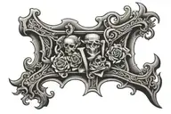 tombstone TWF  tattoo design idea