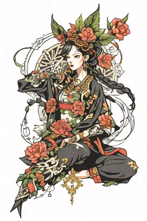 neo culture technology kpop high fashion  tattoo design idea