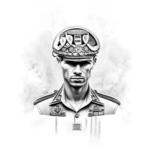 croatian soldier tattoo design idea