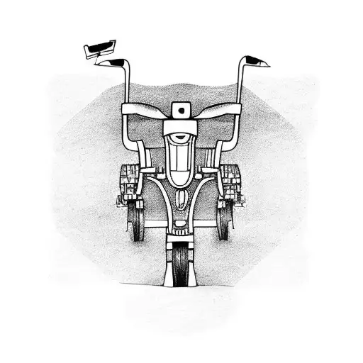 tractor  tattoo design idea