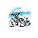 tractor  tattoo design idea