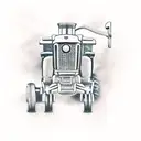 tractor  tattoo design idea
