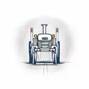 tractor  tattoo design idea