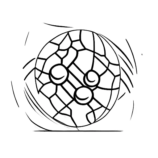 handball ball tattoo design idea