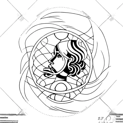 woman handball player with number 17 tattoo design idea
