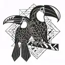 toucan   tattoo design idea