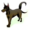 Doberman tattoo design idea