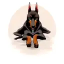 Doberman tattoo design idea