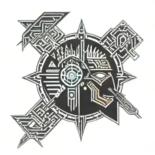 aztec warrior tattoo design idea