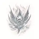 Phoenix tattoo design idea