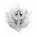 Phoenix tattoo design idea