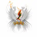 Phoenix tattoo design idea