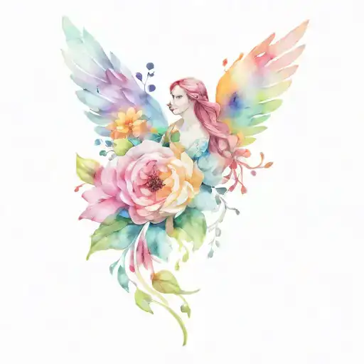 Anna and Zestiel tattoo design idea