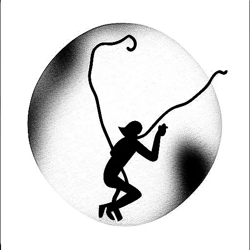 climbing tattoo design idea