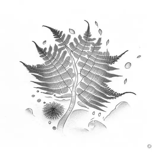 Fern Tree tattoo design idea