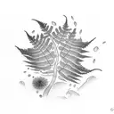 Fern Tree tattoo design idea