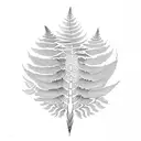 Fern Tree tattoo design idea