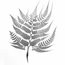 Fern Tree tattoo design idea