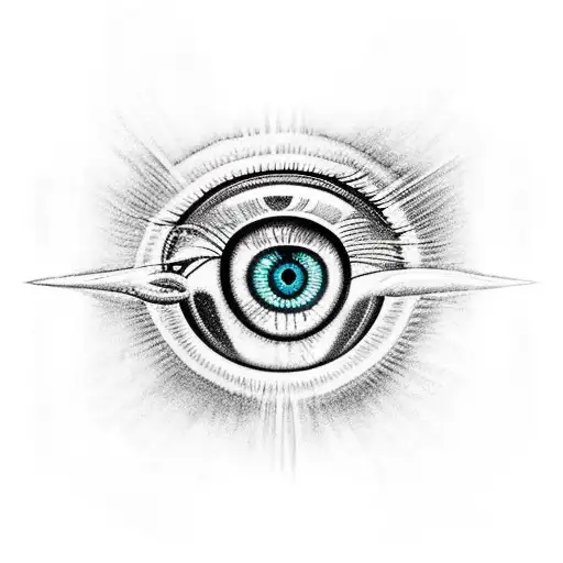 Eye of Ra tattoo design idea