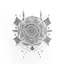 Drumming tattoo design idea