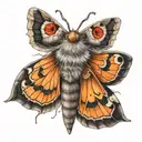 Moth tattoo design idea