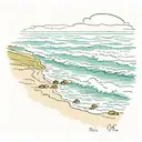 OCEAN ON MARTHA’S VINEYARD tattoo design idea