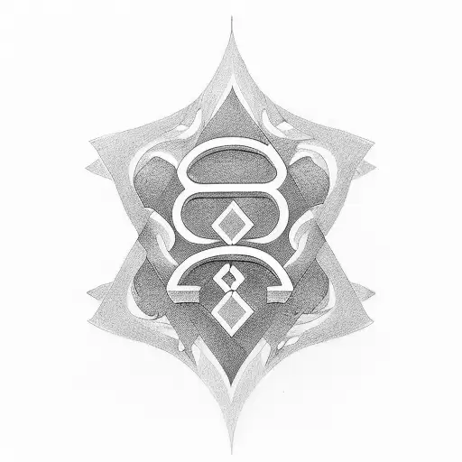  A minimalist tattoo with the alphabets I, B and W tattoo design idea