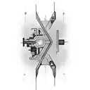 An IT-themed tattoo incorporating circuitry and the Wolverine claws tattoo design idea