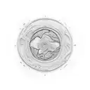 topographic map tattoo design idea