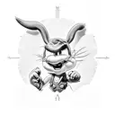 rick, aang, bugs bunny, mikey mouse, hiccup, super mario, popeye. all in one tattoo design idea