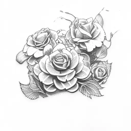  snapdragons  tattoo design idea