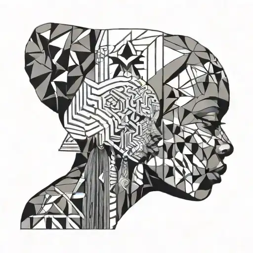 Ghana woman tattoo design idea