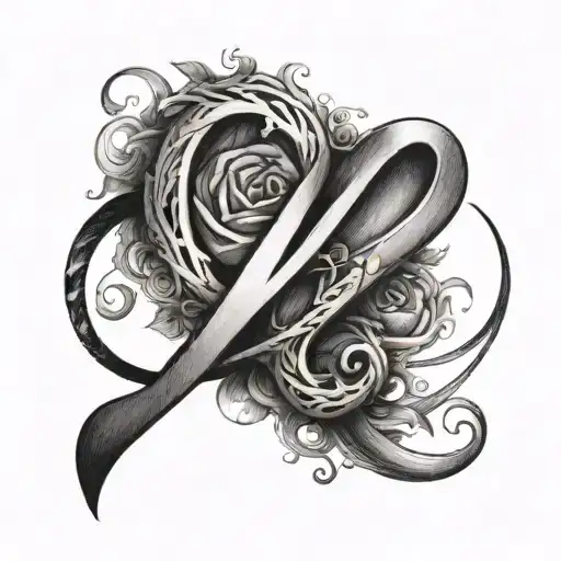 V letter tattoo ideas on finger with heart or infinity sign  tattoo design idea