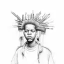 basquiat  tattoo design idea