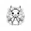 Cinnamoroll tattoo design idea