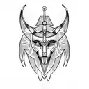 Anubis tattoo design idea