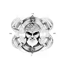 celtic, warrior, scottish tattoo design idea