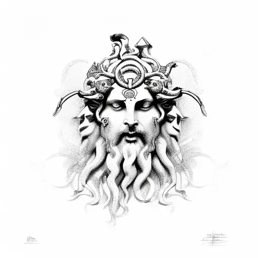 Dionysus  tattoo design idea