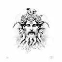 Dionysus  tattoo design idea