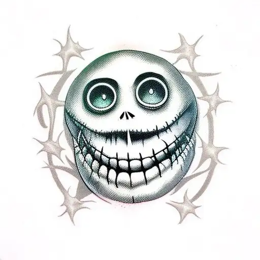 The nightmare before Christmas characters tattoo design idea